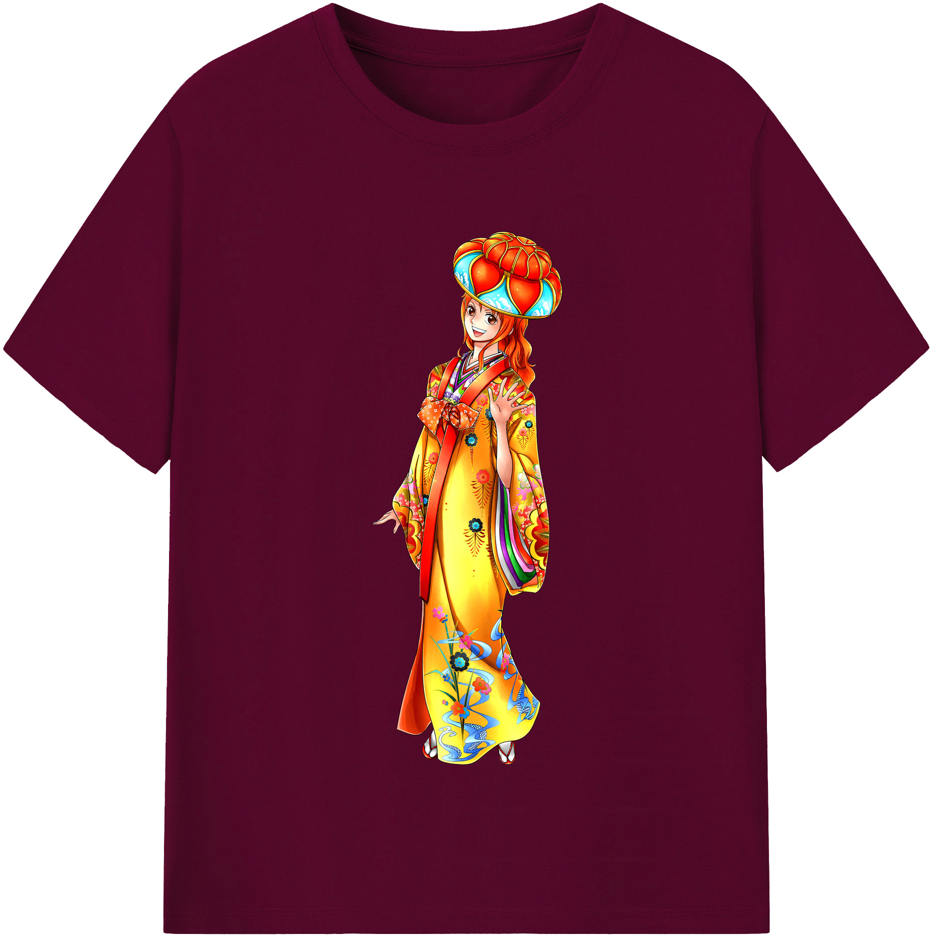 （画像用） ワンピース ナミ ONE PIECE Nami レディースカジュアルプリントTシャツ（綿100％）